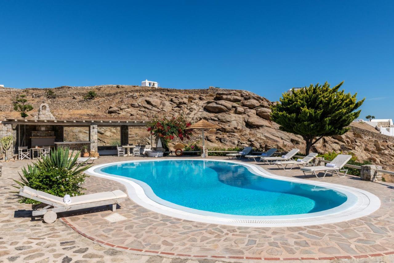 Yalos Mykonos Ornos Pouli Private Apartments W Shared Swimming Pool Mykonos Town Exterior photo