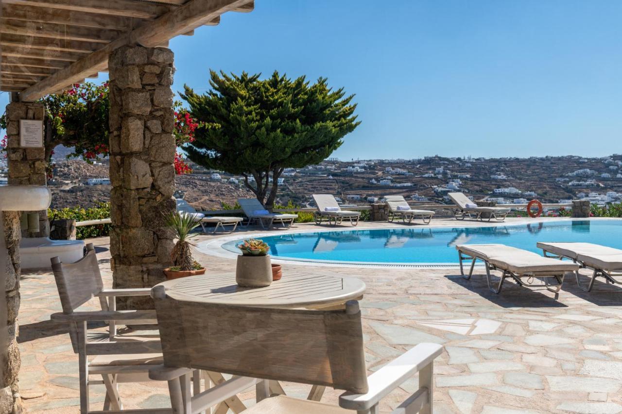 Yalos Mykonos Ornos Pouli Private Apartments W Shared Swimming Pool Mykonos Town Exterior photo